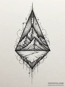 Zircon blade beneath spectral rift, ink illus... - эскиз тату (№1751584618_0, 03.07.2025 23:16) — Tatufoto.com