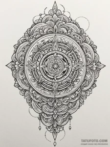 Gimbal mechanism, staying level amidst chaos,... - эскиз тату (№1751585564_0, 03.07.2025 23:32) — Tatufoto.com