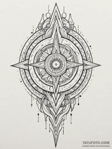 Dagger piercing celestial gate, concept art f... - эскиз тату (№1751585821_0, 03.07.2025 23:37) — Tatufoto.com