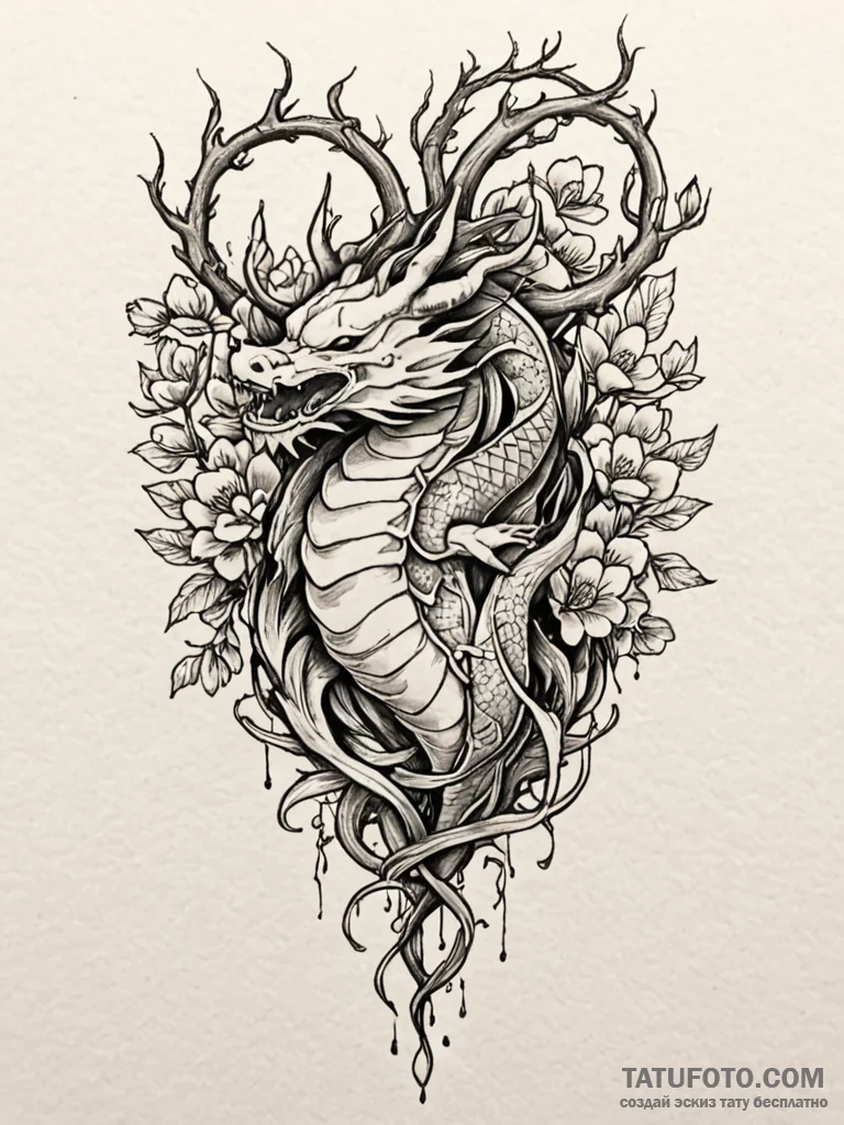 Anatomical heart with roots growing into the... - эскиз тату (№1751586250_0, 03.07.2025 23:44) — Tatufoto.com