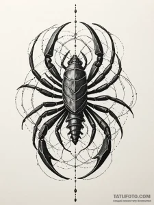 Issus, the scorpion-like creature from "dune"... - эскиз тату (№1751587105_0, 03.07.2025 23:58) — Tatufoto.com