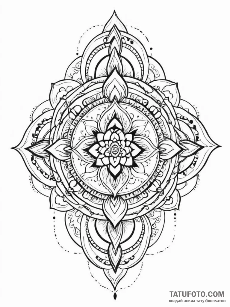 Riftwing serpent beneath celestial bloom, ink... - эскиз тату (№1751587361_0, 04.07.2025 00:02) — Tatufoto.com