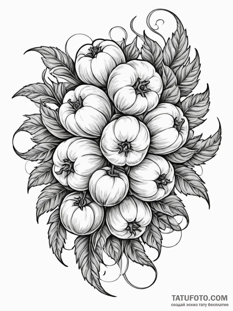 A detailed bale of cotton, soft,, concept art… — эскиз тату (№1751587533_0, 04.07.2025 00:05) — Tatufoto.com
