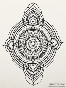 Storm roots breaking stone seal, artistic tat... - эскиз тату (№1751588261_0, 04.07.2025 00:17) — Tatufoto.com