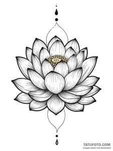 Lotus - эскиз тату (№1751589561_0, 04.07.2025 00:39) — Tatufoto.com