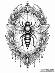 Fishing fly, intricately tied and beautiful,... - эскиз тату (№1751589822_0, 04.07.2025 00:43) — Tatufoto.com