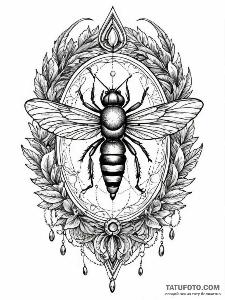 Fishing fly, intricately tied and beautiful,... - эскиз тату (№1751589822_0, 04.07.2025 00:43) — Tatufoto.com