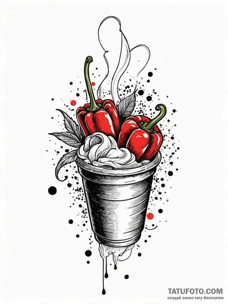 R, tattoo drawing outline, muted color palett... - эскиз тату (№1751592532_0, 04.07.2025 01:28) — Tatufoto.com
