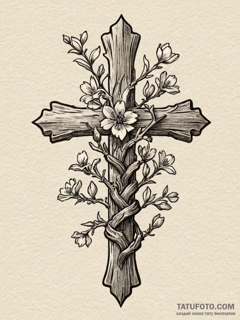 Oak blossom devouring relic, concept art for... - эскиз тату (№1751593228_0, 04.07.2025 01:40) — Tatufoto.com