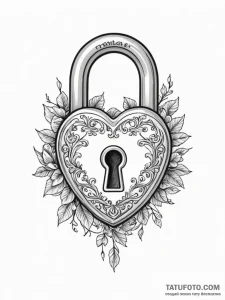 A padlock - эскиз тату (№1751593577_0, 04.07.2025 01:46) — Tatufoto.com