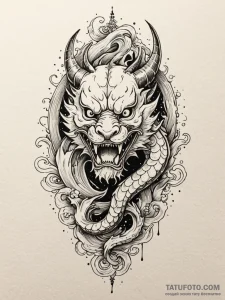 Relic mask devouring starlight, ink illustrat... - эскиз тату (№1751594183_0, 04.07.2025 01:56) — Tatufoto.com