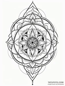 Salt serpent beneath celestial bloom, tattoo... - эскиз тату (№1751595899_0, 04.07.2025 02:24) — Tatufoto.com