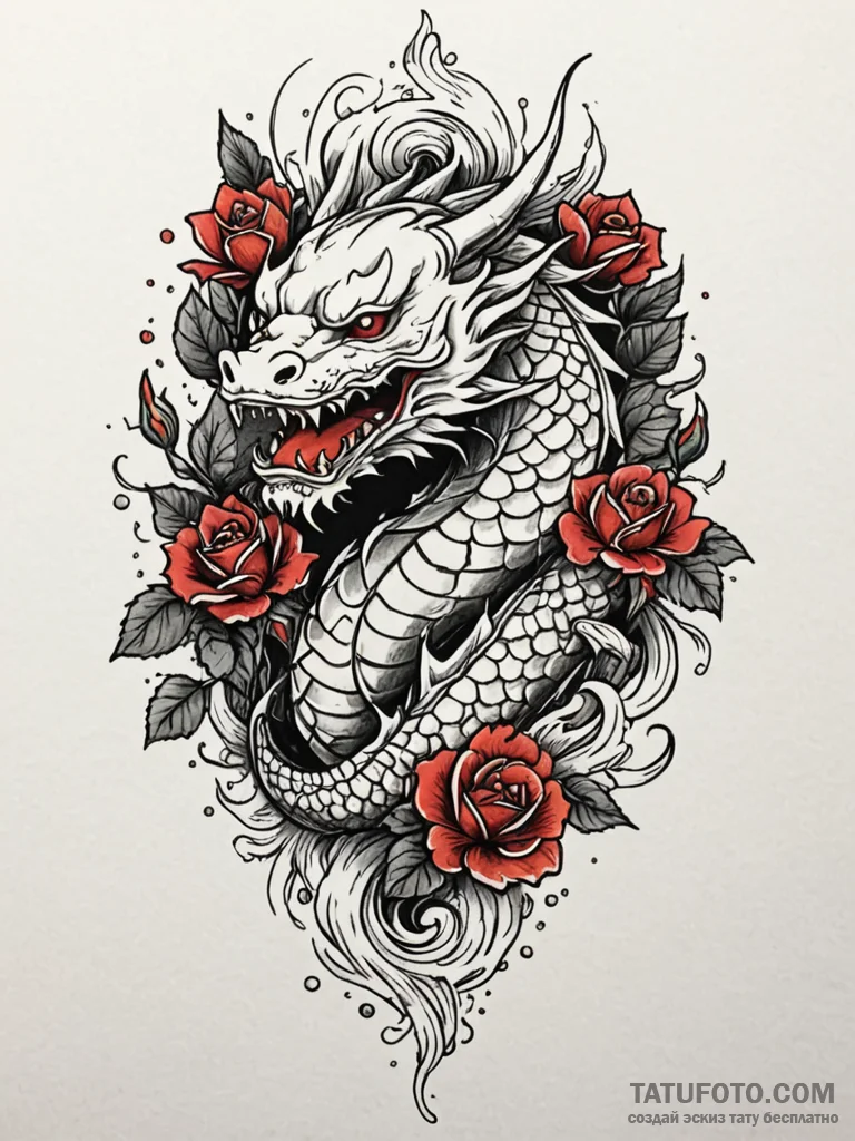 Bone rose blooming through armor, ink illustr… — эскиз тату (№1751597467_0, 04.07.2025 02:51) — Tatufoto.com