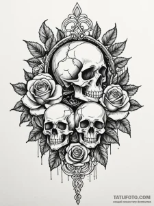 Strings with puppets, tattoo line art, highly... - эскиз тату (№1751598680_0, 04.07.2025 03:11) — Tatufoto.com