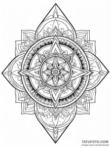 Elements (symbols), tattoo drawing outline, c... - эскиз тату (№1751599796_0, 04.07.2025 03:29) — Tatufoto.com