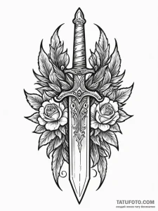 Dagger in ritual dagger ring, tattoo flash sh... - эскиз тату (№1751601264_0, 04.07.2025 03:54) — Tatufoto.com