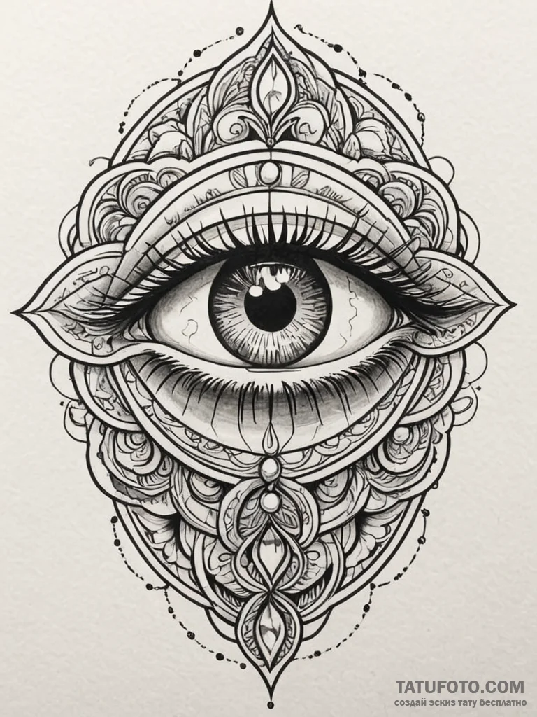 Quartz eye beneath crimson sky, tattoo line a... - эскиз тату (№1751602556_0, 04.07.2025 04:15) — Tatufoto.com