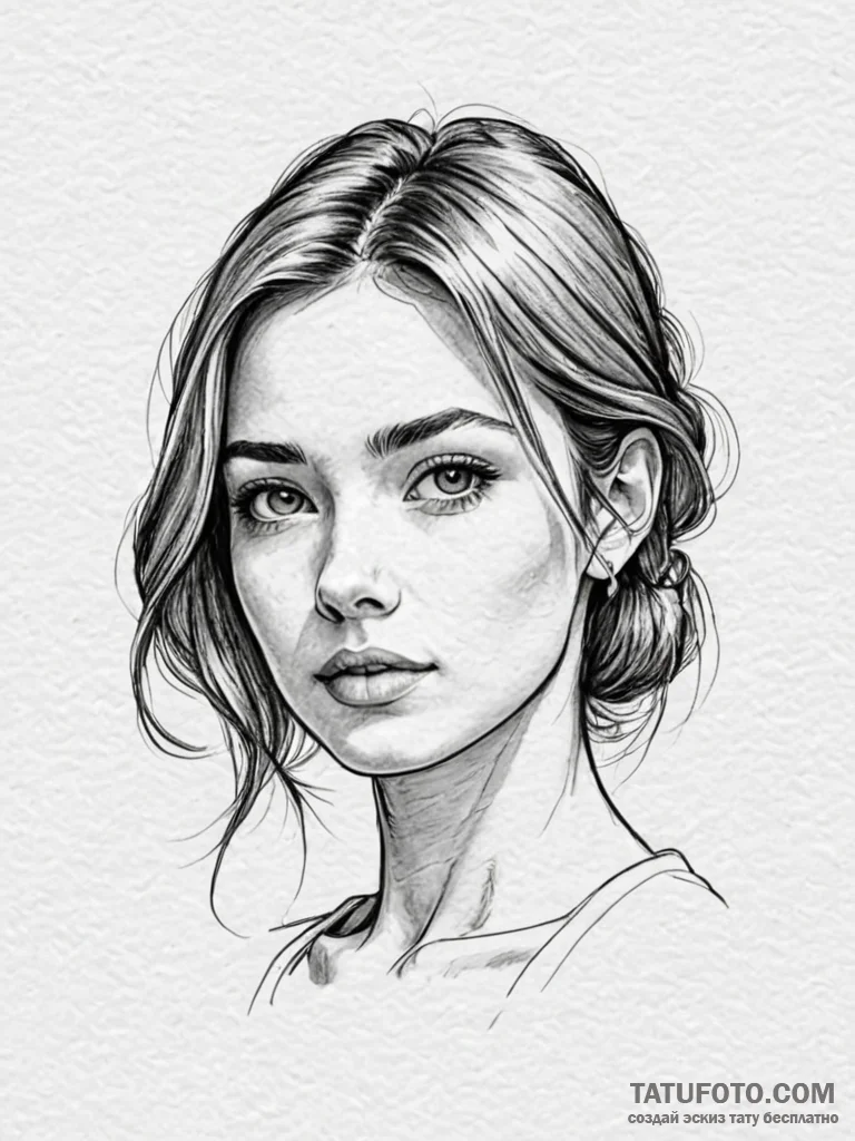 P, tattoo drawing outline, on a clean white p... - эскиз тату (№1751603157_0, 04.07.2025 04:25) — Tatufoto.com