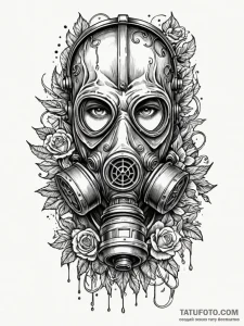 Scavenger in a post-apocalyptic wasteland, we... - эскиз тату (№1751603760_0, 04.07.2025 04:36) — Tatufoto.com