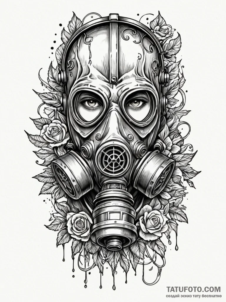 Scavenger in a post-apocalyptic wasteland, we… — эскиз тату (№1751603760_0, 04.07.2025 04:36) — Tatufoto.com