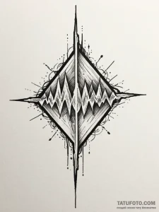 A soundwave of a heartbeat, tattoo sketch des... - эскиз тату (№1751604190_0, 04.07.2025 04:43) — Tatufoto.com