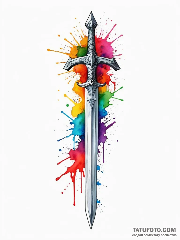 Xiphos, the double-edged spartan sword, tatto... - эскиз тату (№1751608668_0, 04.07.2025 05:57) — Tatufoto.com