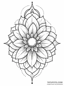 Umbra relic beneath celestial bloom, tattoo s... - эскиз тату (№1751610301_0, 04.07.2025 06:25) — Tatufoto.com