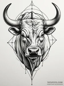 Butcher's diagram of a bull, divided into cut... - эскиз тату (№1751611676_0, 04.07.2025 06:47) — Tatufoto.com