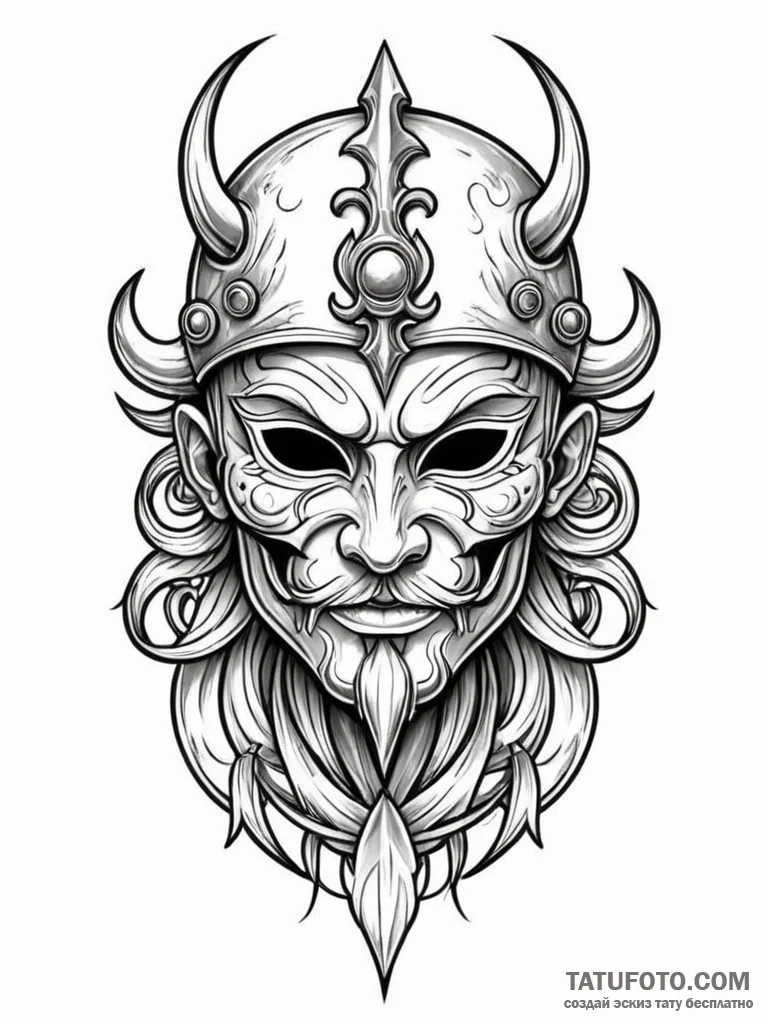 Mask forged from molten gold, concept art for... - эскиз тату (№1751612705_0, 04.07.2025 07:05) — Tatufoto.com