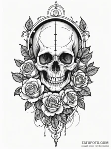 Nixie tube, concept art for tattoo, moderatel... - эскиз тату (№1751613942_0, 04.07.2025 07:25) — Tatufoto.com