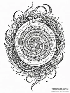 Maelstrom (whirlpool) with damned souls swirl... - эскиз тату (№1751614908_0, 04.07.2025 07:41) — Tatufoto.com