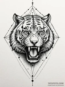 Laptop closing like a predator's jaw, tattoo... - эскиз тату (№1751615524_0, 04.07.2025 07:52) — Tatufoto.com