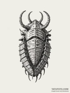 Trilobite fossil - эскиз тату (№1751620094_0, 04.07.2025 09:08) — Tatufoto.com