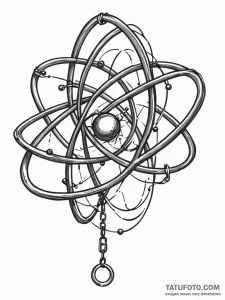 Atomic chains in digital space, concept art f... - эскиз тату (№1751620434_0, 04.07.2025 09:13) — Tatufoto.com