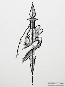 Scalpel, for a surgeon, symbolizing precision... - эскиз тату (№1751620690_0, 04.07.2025 09:18) — Tatufoto.com