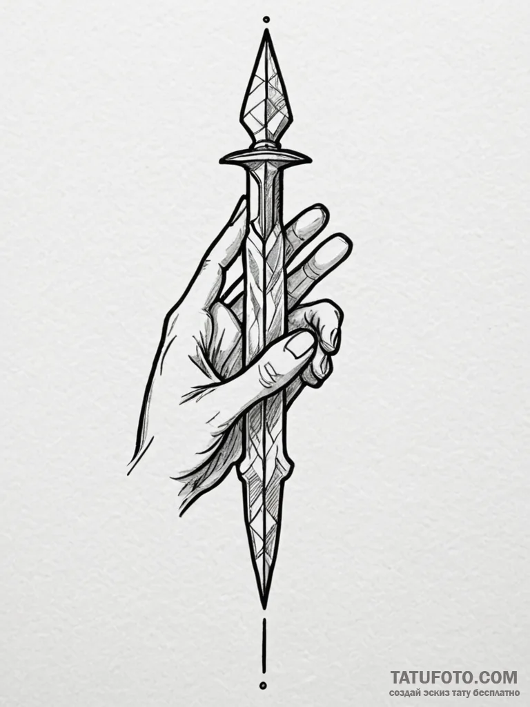 Scalpel, for a surgeon, symbolizing precision... - эскиз тату (№1751620690_0, 04.07.2025 09:18) — Tatufoto.com
