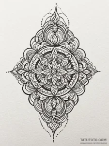 L, artistic tattoo sketch, bold outlines, thi... - эскиз тату (№1751623181_0, 04.07.2025 09:59) — Tatufoto.com