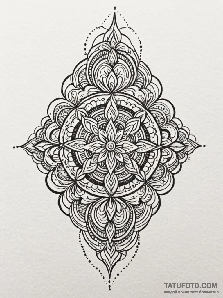 L, artistic tattoo sketch, bold outlines, thi... - эскиз тату (№1751623181_0, 04.07.2025 09:59) — Tatufoto.com