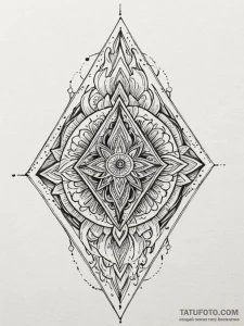 Arrowhead surrounded by flames, artistic tatt... - эскиз тату (№1751623611_0, 04.07.2025 10:06) — Tatufoto.com