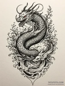 Astral gate opening in forest, tattoo drawing... - эскиз тату (№1751624209_0, 04.07.2025 10:16) — Tatufoto.com