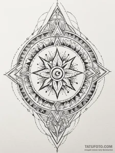 Moon sigil splitting bone crown, ink illustra... - эскиз тату (№1751624552_0, 04.07.2025 10:22) — Tatufoto.com