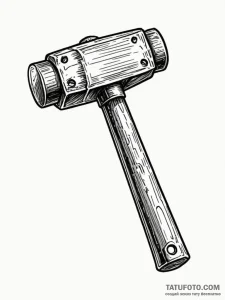 Hammer - эскиз тату (№1751626865_0, 04.07.2025 11:01) — Tatufoto.com