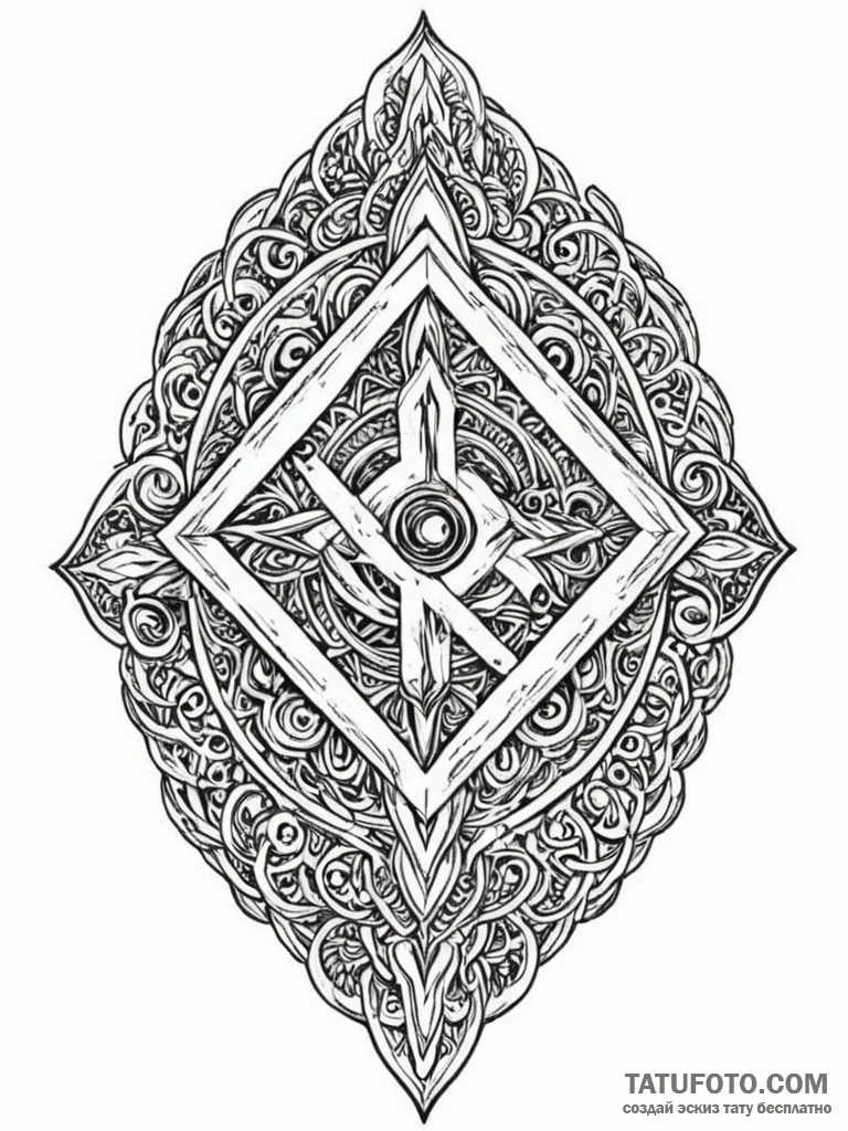 Jade blade with rune etchings, concept art fo... - эскиз тату (№1751628661_0, 04.07.2025 11:31) — Tatufoto.com
