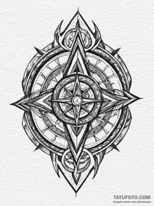 Fractured sigil echoing in void, artistic tat... - эскиз тату (№1751629609_0, 04.07.2025 11:46) — Tatufoto.com