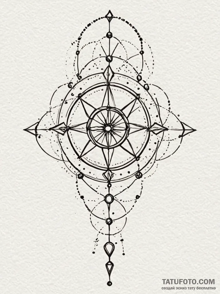 Constellation forming a key, tattoo drawing o... - эскиз тату (№1751634412_0, 04.07.2025 13:06) — Tatufoto.com