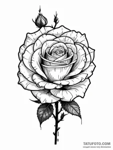 Glitchy, pixelated rose - эскиз тату (№1751637145_0, 04.07.2025 13:52) — Tatufoto.com