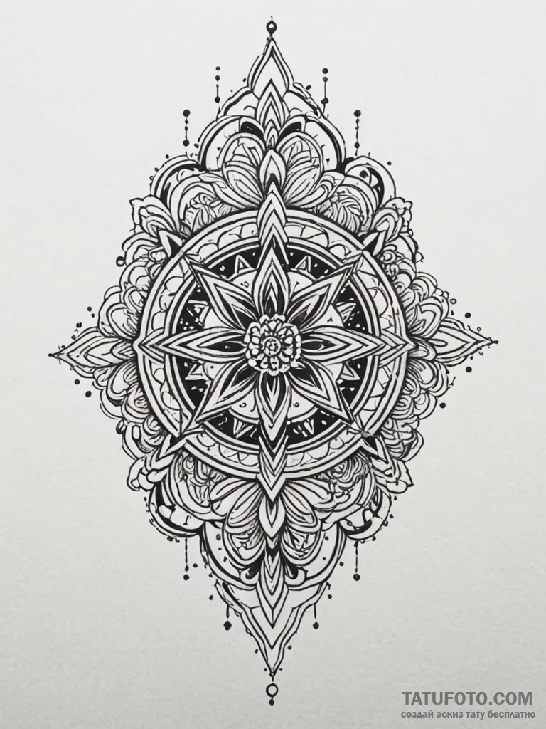 B, ink illustration for tattoo, blackwork tat... - эскиз тату (№1751642322_0, 04.07.2025 15:18) — Tatufoto.com