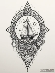 Broken veil of celestial gate, tattoo drawing... - эскиз тату (№1751644127_0, 04.07.2025 15:48) — Tatufoto.com