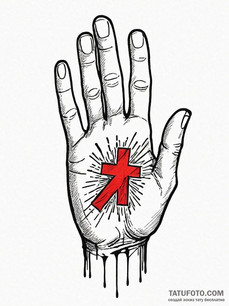 A detailed band-aid on finger, healing,, tatt... - эскиз тату (№1751644386_0, 04.07.2025 15:53) — Tatufoto.com
