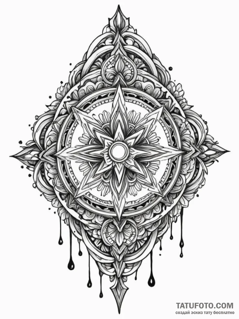 Crest of a family or a self-created one, arti... - эскиз тату (№1751645071_0, 04.07.2025 16:04) — Tatufoto.com